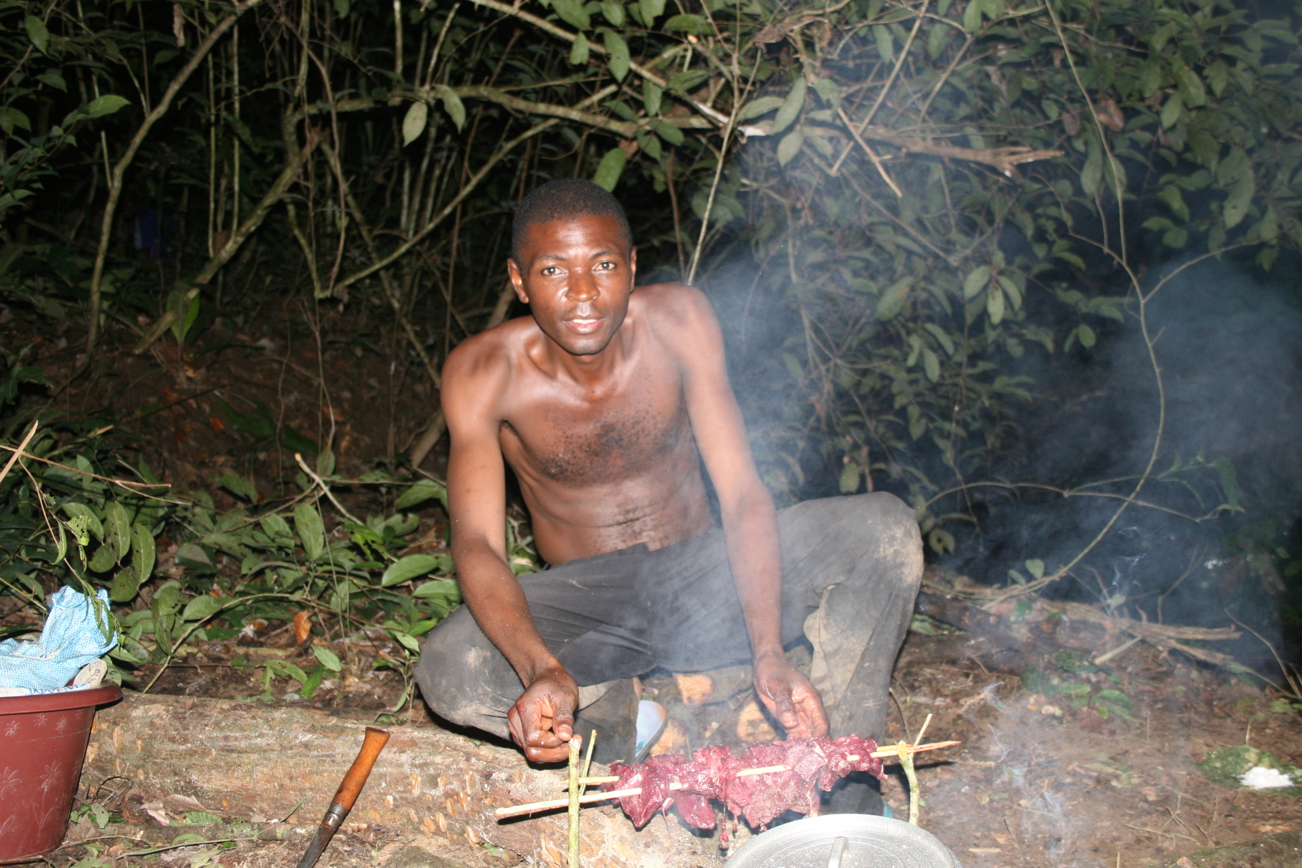 Visite des pygmées à Kribi